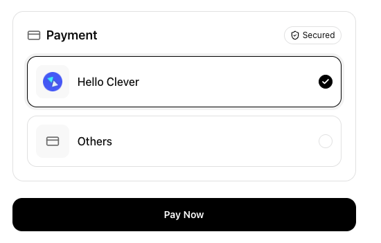 Payment link Hello Clever domain
